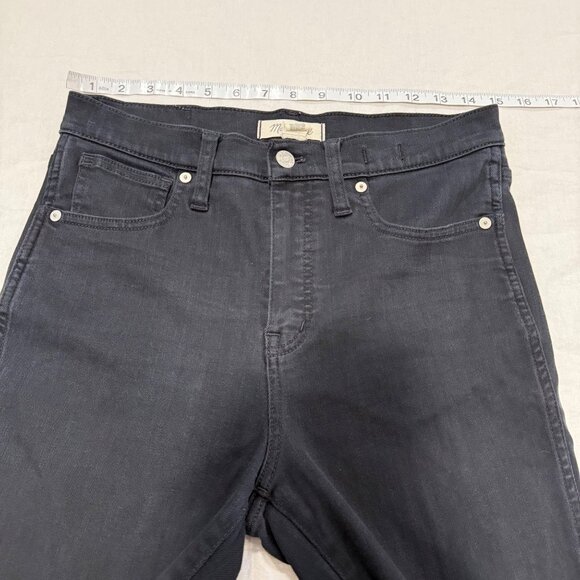 Madewell 10" High-Rise Skinny Black Jeans Size 28 - Picture 8 of 8